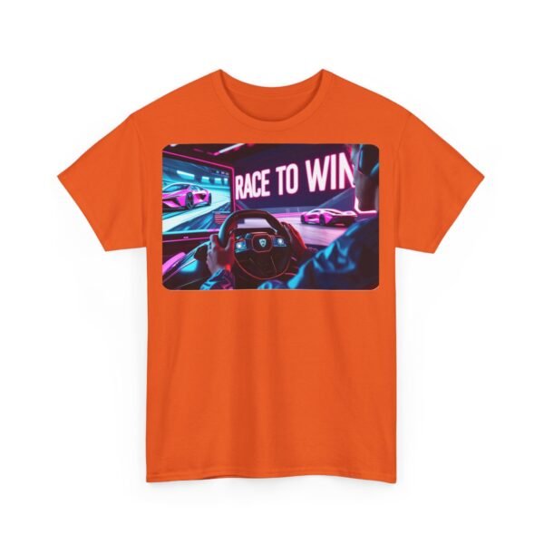 Racing SIM Inspired Unisex T-shirt, Race to Win Design (Front) - Image 23