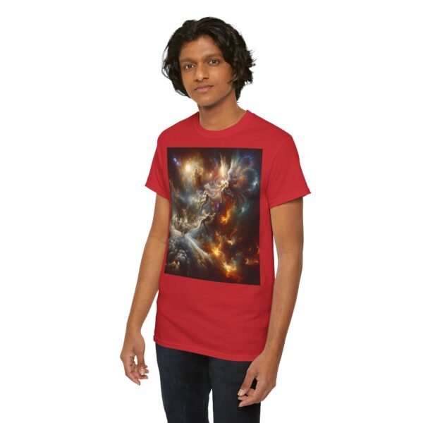 Cosmic Aura/Fallen Angel Unisex Heavy Cotton Tee (Front) - Image 70
