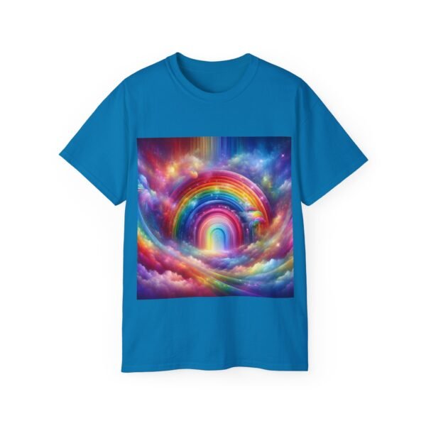 Colorful Rainbow Clouds Unisex Cotton Tee, Vibrant Graphic Tee, Casual Wear, Gift for Friends, Summer Vibes, Festival Shirt - Image 52