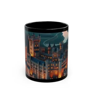 Castle, Black Mug