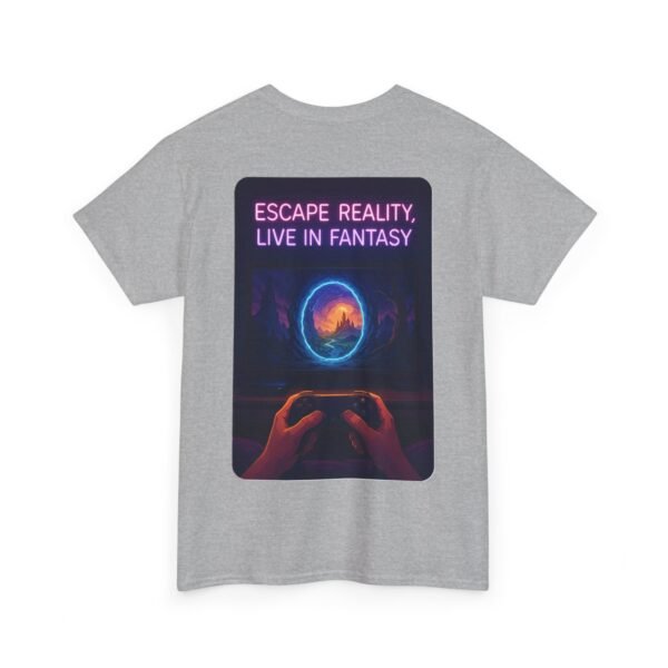 Fantasy Portal Gamer T-shirt - Escape Reality, Live in Fantasy - Image 12