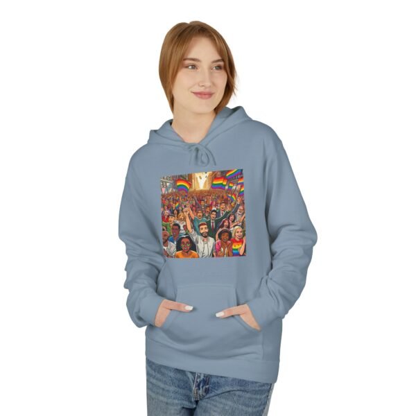 Pride Celebration Hoodie, Unisex Midweight Fleece, LGBTQ+ Apparel, Soft Cozy Sweatshirt, Rainbow Graphic, Equality Gift - Image 27