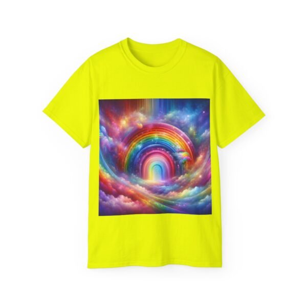 Colorful Rainbow Clouds Unisex Cotton Tee, Vibrant Graphic Tee, Casual Wear, Gift for Friends, Summer Vibes, Festival Shirt - Image 32