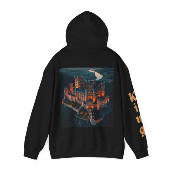 Unisex Heavy Blend™ KING ( Graphic/Gold on sleeve) hoodie.
