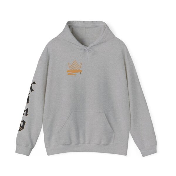 Unisex Heavy Blend™ KING (Graphic/Black on sleeve) hoodie. - Image 13