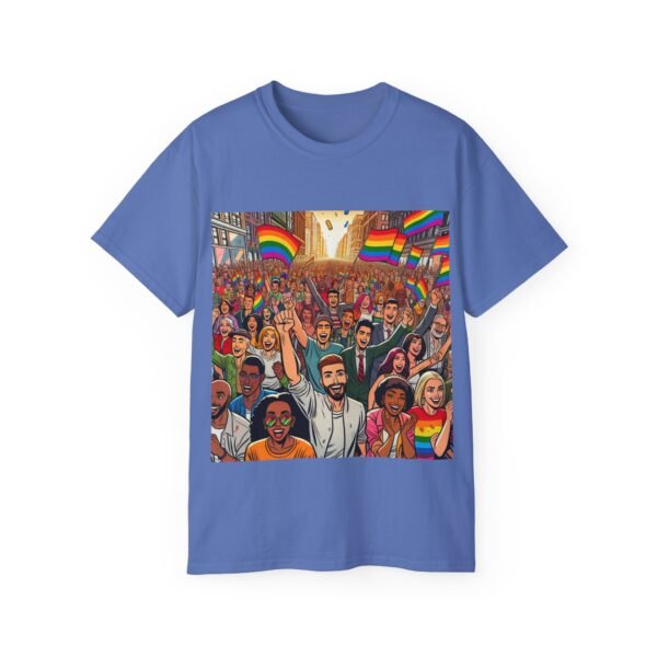 Pride Celebration Tee, Unisex Ultra Cotton T-Shirt for LGBTQ+ Support, Rainbow Parade Shirt, Festival Outfit, Gift for Allies - Image 44