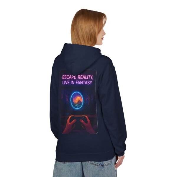 Fantasy Portal Gamer Fleece Hoodie - Escape Reality, Live in Fantasy - Image 20
