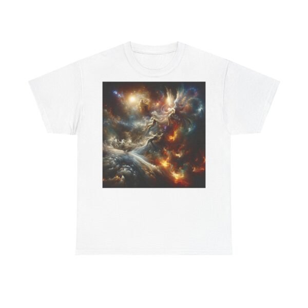 Cosmic Aura/Fallen Angel Unisex Heavy Cotton Tee (Front) - Image 6