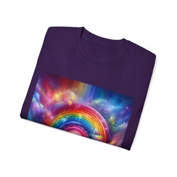 Colorful Rainbow Clouds Unisex Cotton Tee, Vibrant Graphic Tee, Casual Wear, Gift for Friends, Summer Vibes, Festival Shirt - Image 63