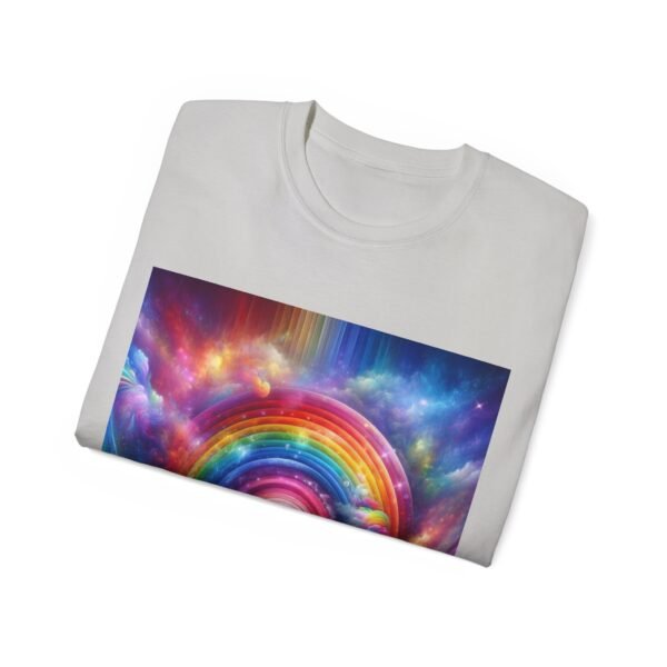 Colorful Rainbow Clouds Unisex Cotton Tee, Vibrant Graphic Tee, Casual Wear, Gift for Friends, Summer Vibes, Festival Shirt - Image 19