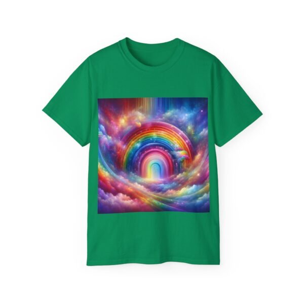 Colorful Rainbow Clouds Unisex Cotton Tee, Vibrant Graphic Tee, Casual Wear, Gift for Friends, Summer Vibes, Festival Shirt - Image 36