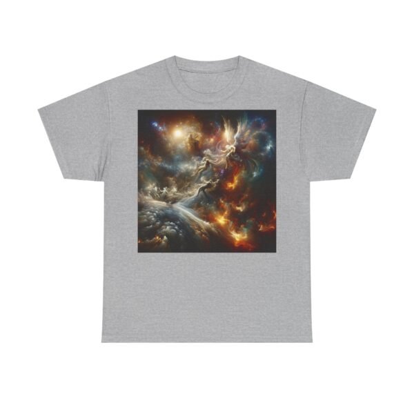 Cosmic Aura/Fallen Angel Unisex Heavy Cotton Tee (Front) - Image 16