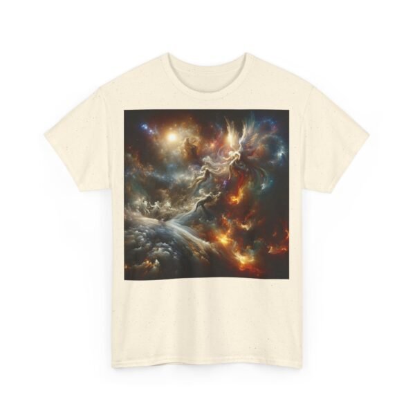 Cosmic Aura/Fallen Angel Unisex Heavy Cotton Tee (Front) - Image 33