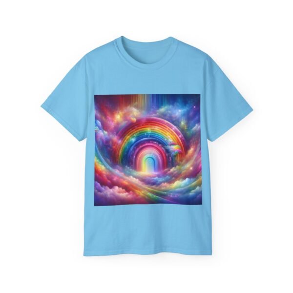 Colorful Rainbow Clouds Unisex Cotton Tee, Vibrant Graphic Tee, Casual Wear, Gift for Friends, Summer Vibes, Festival Shirt - Image 40