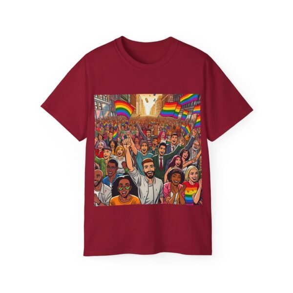 Pride Celebration Tee, Unisex Ultra Cotton T-Shirt for LGBTQ+ Support, Rainbow Parade Shirt, Festival Outfit, Gift for Allies - Image 68