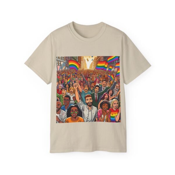 Pride Celebration Tee, Unisex Ultra Cotton T-Shirt for LGBTQ+ Support, Rainbow Parade Shirt, Festival Outfit, Gift for Allies - Image 14