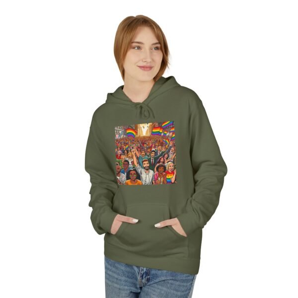 Pride Celebration Hoodie, Unisex Midweight Fleece, LGBTQ+ Apparel, Soft Cozy Sweatshirt, Rainbow Graphic, Equality Gift - Image 23