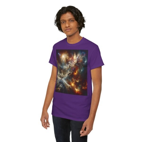 Cosmic Aura/Fallen Angel Unisex Heavy Cotton Tee (Front) - Image 60