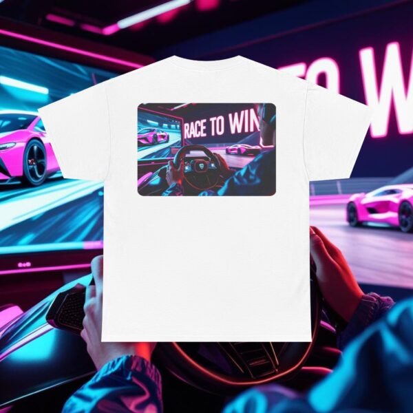 Racing SIM Inspired Unisex T-shirt, Race to Win Design - Image 8