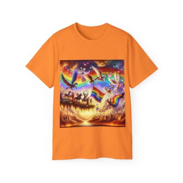 Colorful Rainbow Fantasy Tee, Unisex T-Shirt for Summer, LGBTQ Pride Apparel, Gift for Unicorn Lovers, Festival Fashion - Image 25