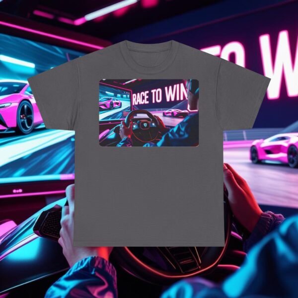Racing SIM Inspired Unisex T-shirt, Race to Win Design (Front) - Image 31