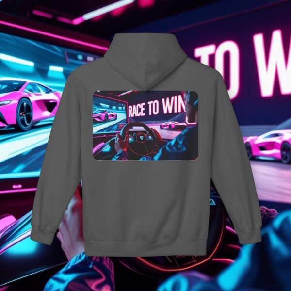 Racing SIM Inspired Unisex Hoodie, Race to Win Design - Image 14