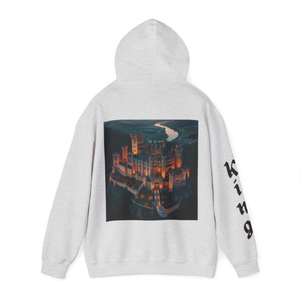 Unisex Heavy Blend™ KING (Graphic/Black on sleeve) hoodie. - Image 7