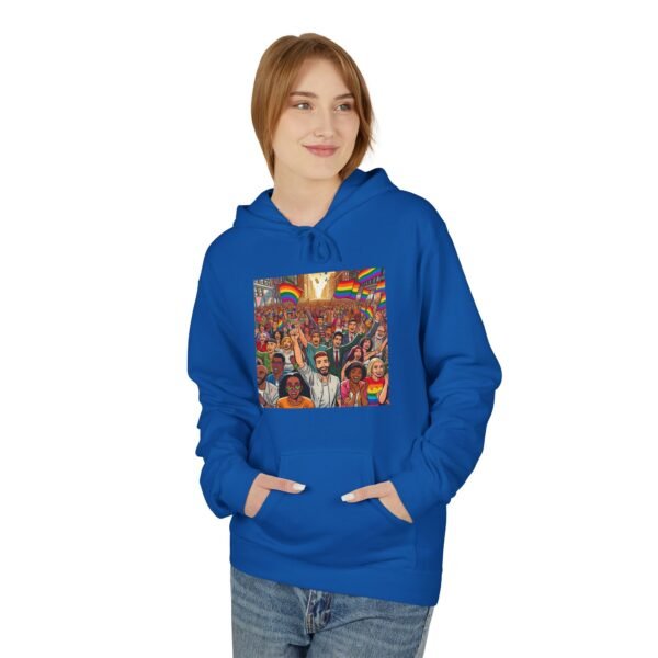 Pride Celebration Hoodie, Unisex Midweight Fleece, LGBTQ+ Apparel, Soft Cozy Sweatshirt, Rainbow Graphic, Equality Gift - Image 31