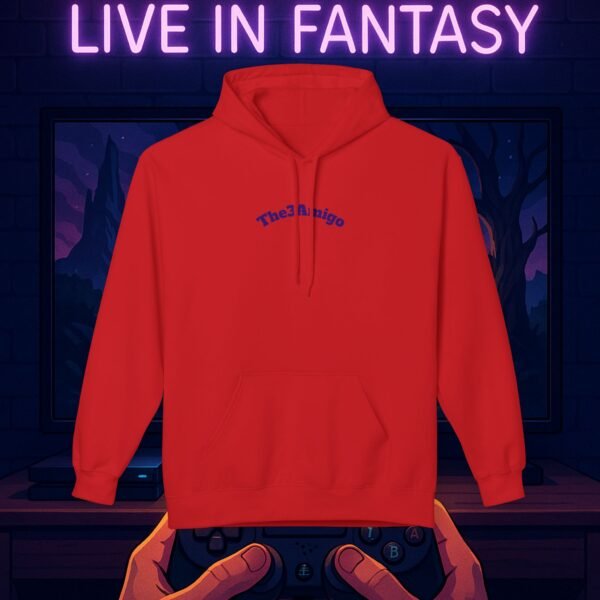 Fantasy Portal Gamer Fleece Hoodie - Escape Reality, Live in Fantasy - Image 21