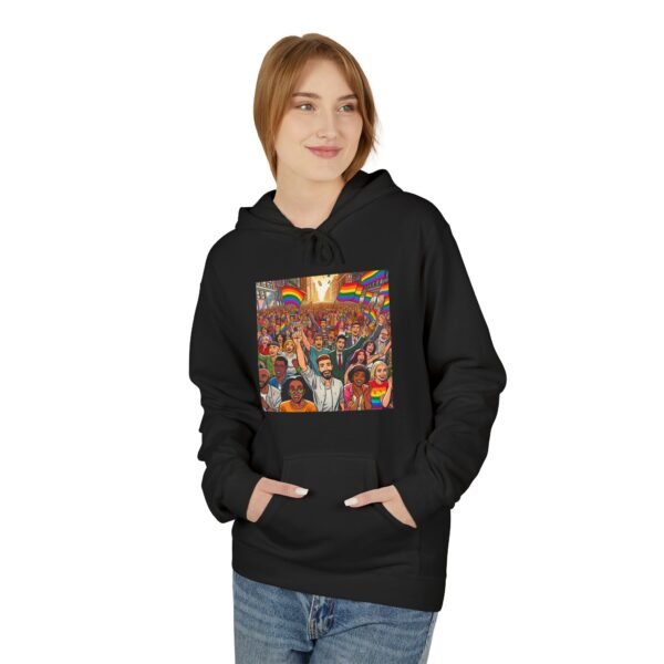 Pride Celebration Hoodie, Unisex Midweight Fleece, LGBTQ+ Apparel, Soft Cozy Sweatshirt, Rainbow Graphic, Equality Gift - Image 11