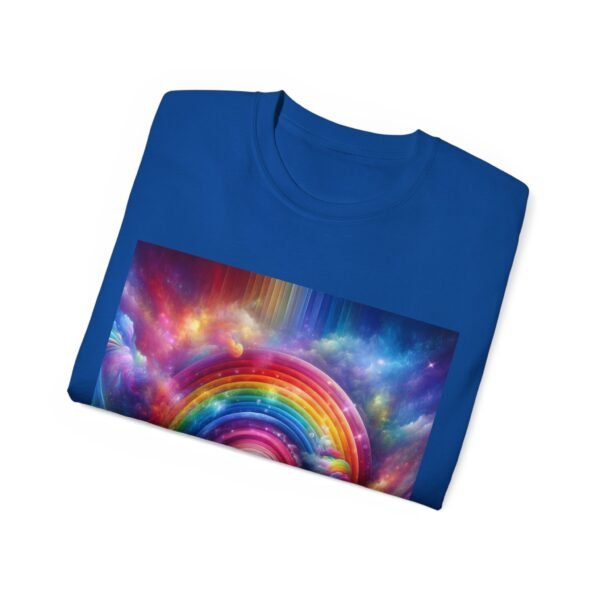 Colorful Rainbow Clouds Unisex Cotton Tee, Vibrant Graphic Tee, Casual Wear, Gift for Friends, Summer Vibes, Festival Shirt - Image 59