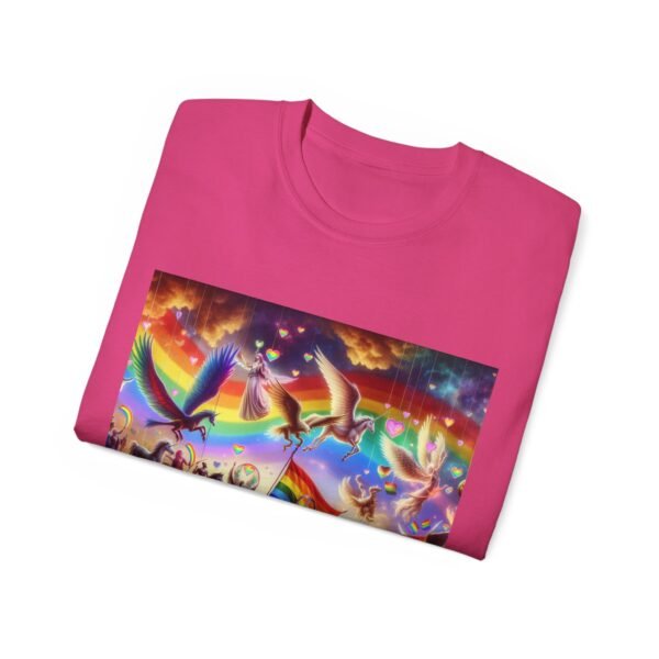 Colorful Rainbow Fantasy Tee, Unisex T-Shirt for Summer, LGBTQ Pride Apparel, Gift for Unicorn Lovers, Festival Fashion - Image 56