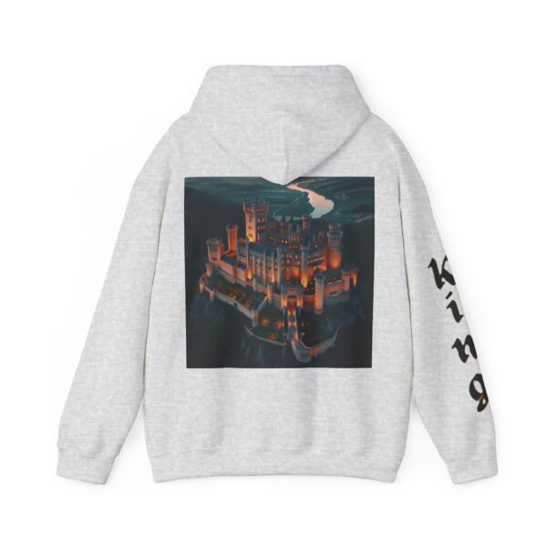 Unisex Heavy Blend™ KING (Graphic/Black on sleeve) hoodie. - Image 6