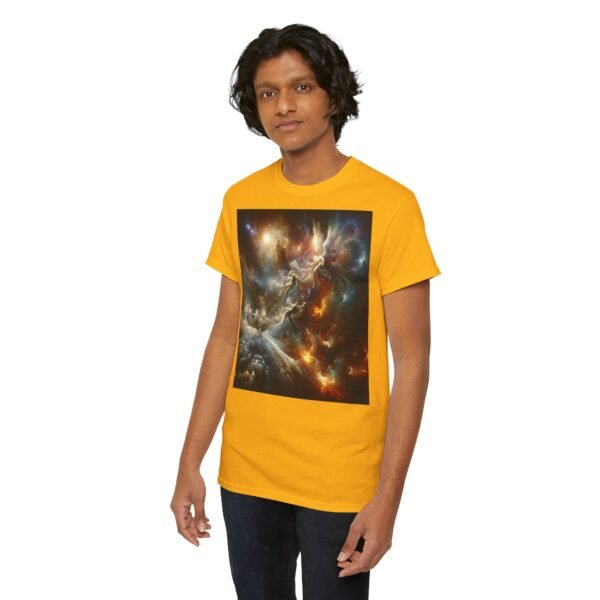 Cosmic Aura/Fallen Angel Unisex Heavy Cotton Tee (Front) - Image 25