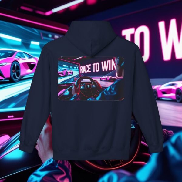 Racing SIM Inspired Unisex Hoodie, Race to Win Design - Image 18