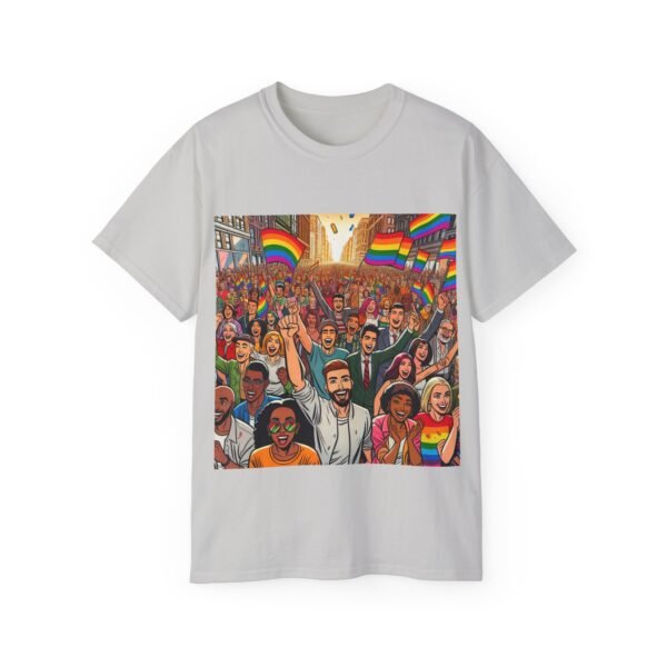 Pride Celebration Tee, Unisex Ultra Cotton T-Shirt for LGBTQ+ Support, Rainbow Parade Shirt, Festival Outfit, Gift for Allies - Image 18