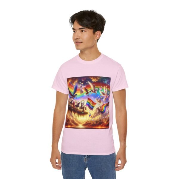 Colorful Rainbow Fantasy Tee, Unisex T-Shirt for Summer, LGBTQ Pride Apparel, Gift for Unicorn Lovers, Festival Fashion