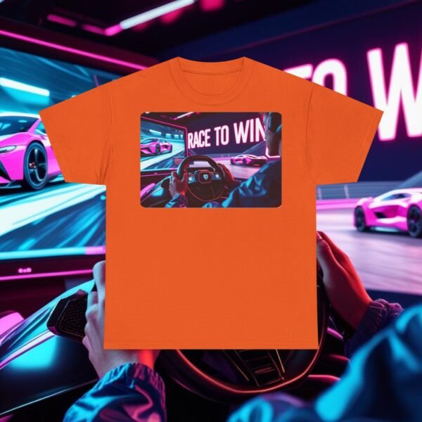 Racing SIM Inspired Unisex T-shirt, Race to Win Design (Front) - Image 21