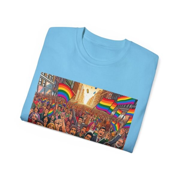 Pride Celebration Tee, Unisex Ultra Cotton T-Shirt for LGBTQ+ Support, Rainbow Parade Shirt, Festival Outfit, Gift for Allies - Image 5