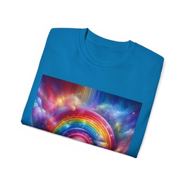 Colorful Rainbow Clouds Unisex Cotton Tee, Vibrant Graphic Tee, Casual Wear, Gift for Friends, Summer Vibes, Festival Shirt - Image 55