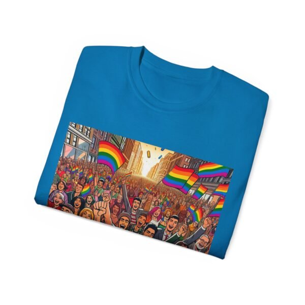 Pride Celebration Tee, Unisex Ultra Cotton T-Shirt for LGBTQ+ Support, Rainbow Parade Shirt, Festival Outfit, Gift for Allies - Image 55