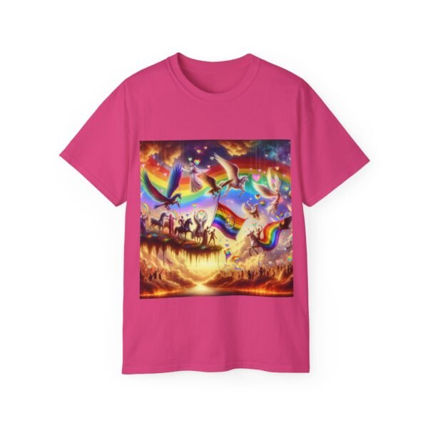 Colorful Rainbow Fantasy Tee, Unisex T-Shirt for Summer, LGBTQ Pride Apparel, Gift for Unicorn Lovers, Festival Fashion - Image 53