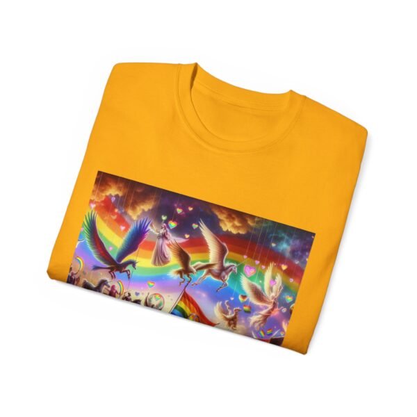 Colorful Rainbow Fantasy Tee, Unisex T-Shirt for Summer, LGBTQ Pride Apparel, Gift for Unicorn Lovers, Festival Fashion - Image 24