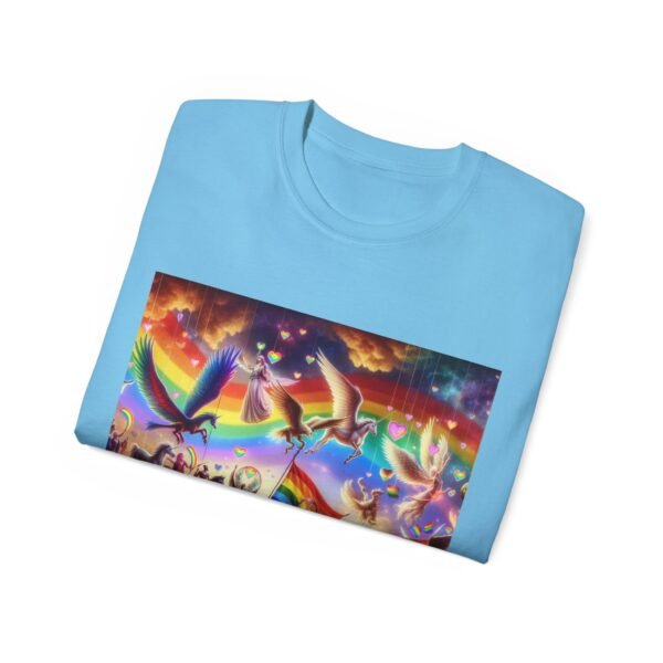 Colorful Rainbow Fantasy Tee, Unisex T-Shirt for Summer, LGBTQ Pride Apparel, Gift for Unicorn Lovers, Festival Fashion - Image 44