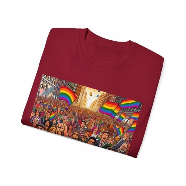 Pride Celebration Tee, Unisex Ultra Cotton T-Shirt for LGBTQ+ Support, Rainbow Parade Shirt, Festival Outfit, Gift for Allies - Image 71