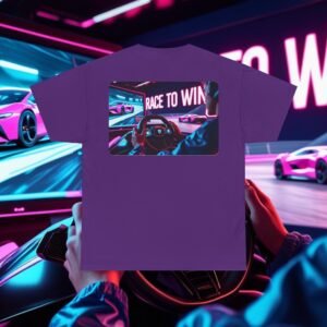Racing SIM Inspired Unisex T-shirt, Race to Win Design