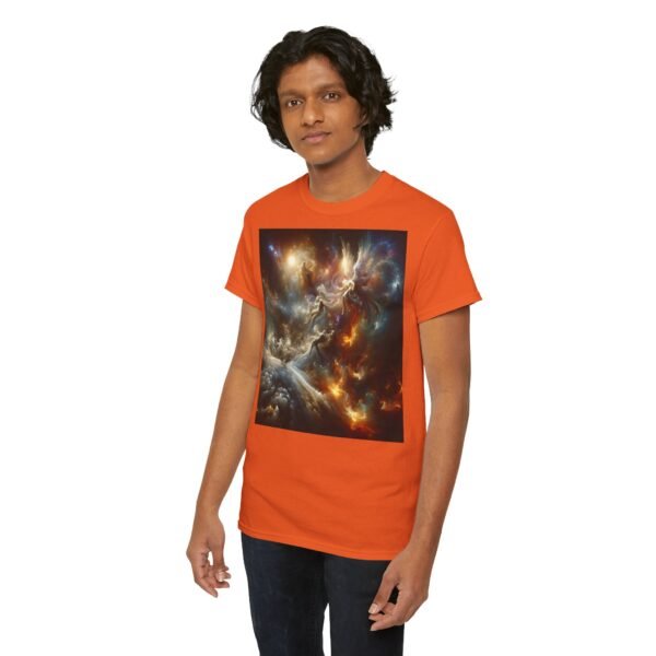 Cosmic Aura/Fallen Angel Unisex Heavy Cotton Tee (Front) - Image 30