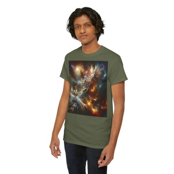 Cosmic Aura/Fallen Angel Unisex Heavy Cotton Tee (Front) - Image 40