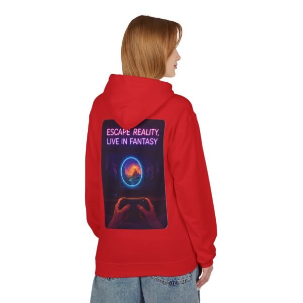 Fantasy Portal Gamer Fleece Hoodie - Escape Reality, Live in Fantasy - Image 24