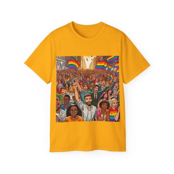 Pride Celebration Tee, Unisex Ultra Cotton T-Shirt for LGBTQ+ Support, Rainbow Parade Shirt, Festival Outfit, Gift for Allies - Image 24